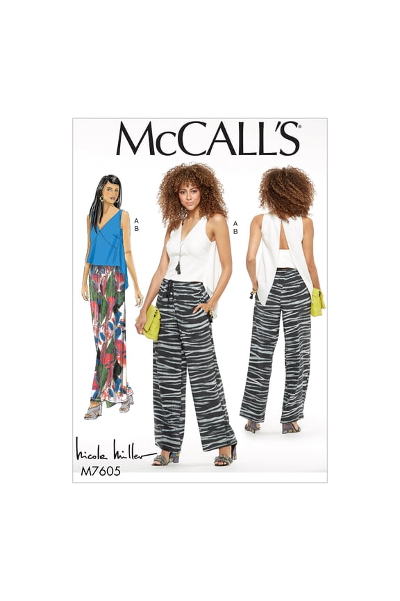 Sewing Pattern Misses' Close-Fitting Top with Back Extension and Pull-On Pa-14-16-18-20-22