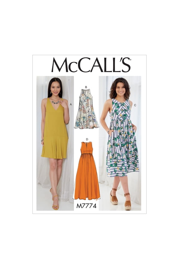 Sewing Pattern Misses' Dresses-6-8-10-12-14
