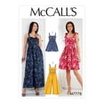 thumbnail image 1 of McCall's Sewing Pattern Misses' Dresses, Romper and Jumpsuit-6-8-10-12-14, 1 of 5