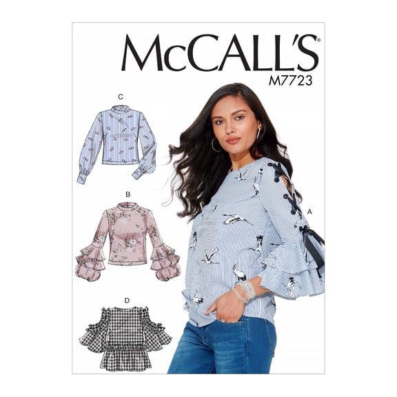 McCall's Sewing Pattern Misses' Tops-14-16-18-20-22