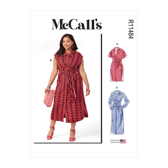 McCall's Sewing Pattern R11484 (8286) - Misses' and Women's Dresses, Size: KK (26W-28W-30W-32W)