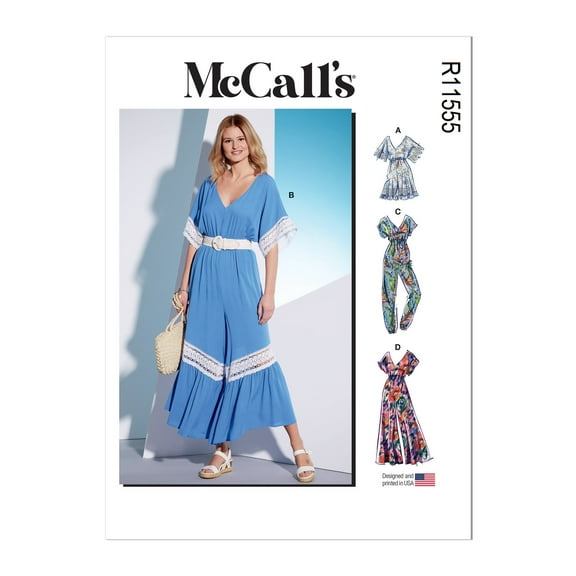 McCall's Sewing Pattern R11555 (8313) - Misses' Romper and Jumpsuits, Size: ZZ (L-XL-XXL)