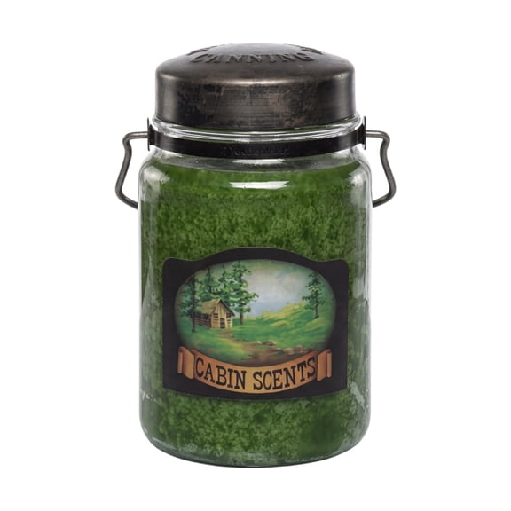 McCall’s Candles | Cabin Scents | 26 oz Scented Candle | USA-Poured | Vintage Rustic Jar | Spicy Pine & Outdoorsy Fragrance