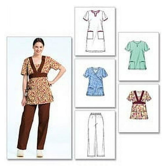 McCalls Sewing Pattern 5895 Ladies Plus Size Uniforms