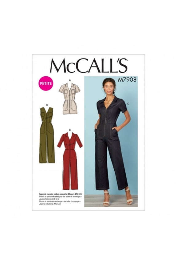 McCalls Sewing Pattern 7908 Jumpsuits