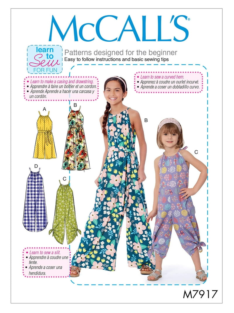 McCalls Sewing Pattern 7917 Jumpsuits