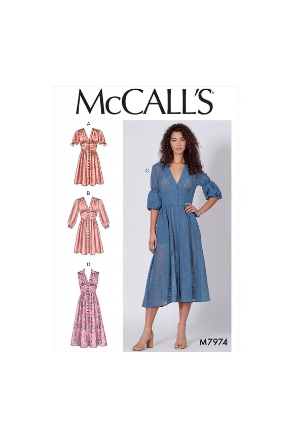 McCalls Sewing Pattern 7974 Dresses