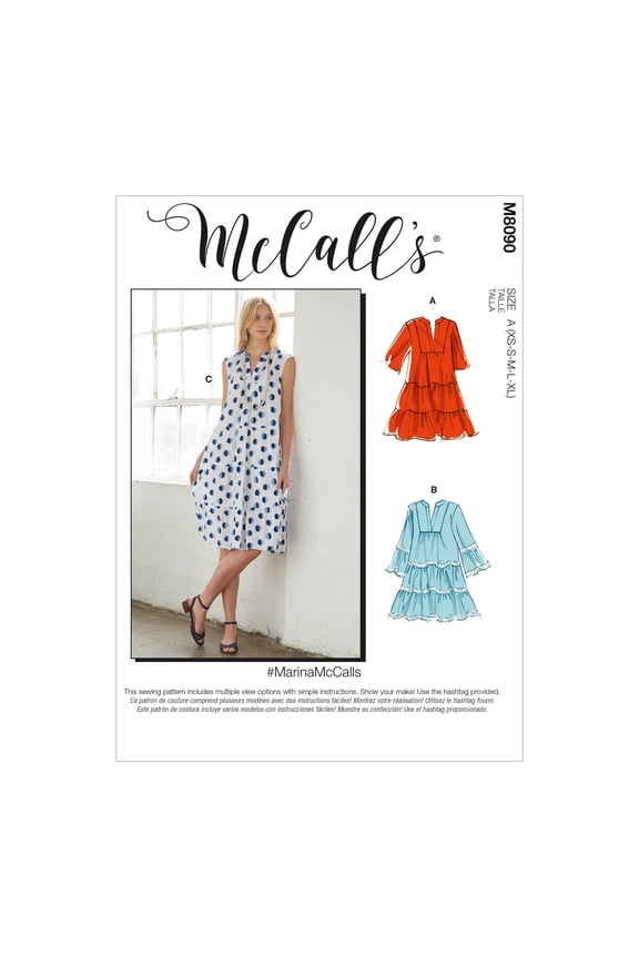 McCalls Sewing Pattern 8090 Dresses