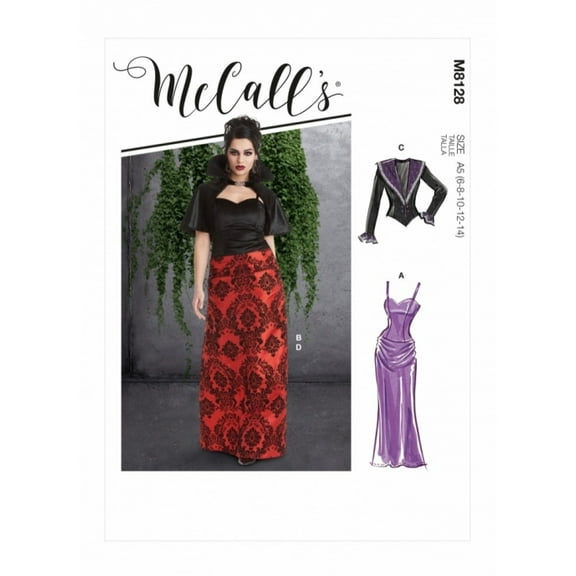 McCalls Sewing Pattern 8128 Dress, Jackets, Capes