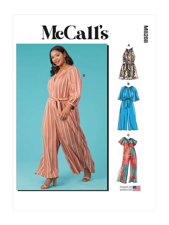 McCalls Sewing Pattern 8288 Jumpsuits B5 (8-10-12-14-16)