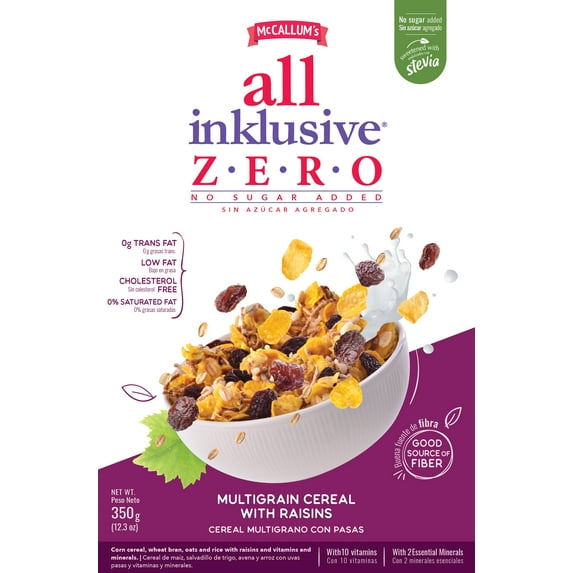 McCallum's All Inklusive Raisins Zero -Cereal with Raisins (Pack of 1)