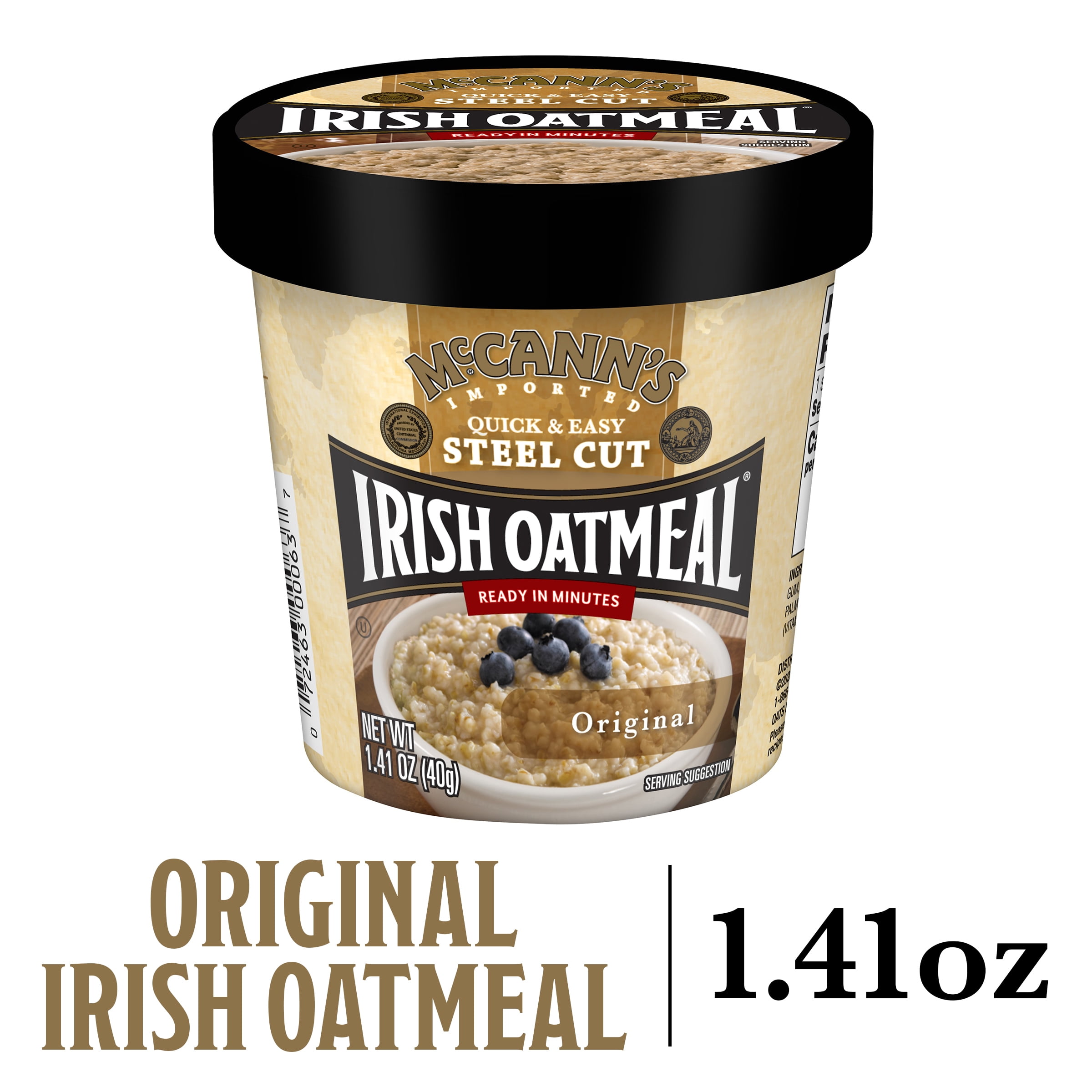 McCann's Imported Original Quick & Easy Steel Cut Irish Oatmeal, Non