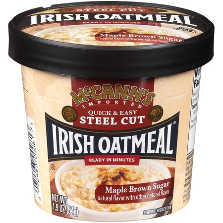 McCann's Instant Oatmeal Cup, Maple Brown Sugar, 1.9 Ounce (Pack of 12)