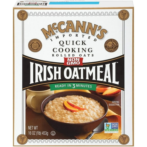 McCann's Irish Oatmeal Quick Cooking 16 oz Pack of 4