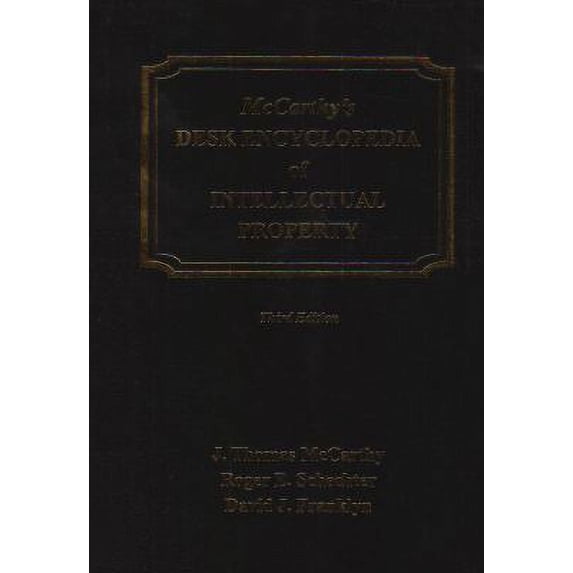 Pre-Owned McCarthy's Desk Encyclopedia of Intellectual Property (Paperback) 1570184011 9781570184017
