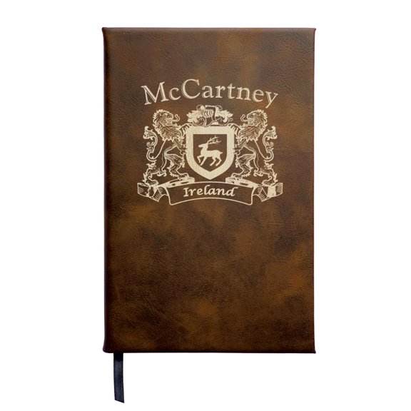 McCartney Irish Coat of Arms Leather Journal