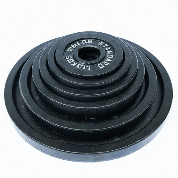 McCarty Fitness Supply Fortek 300 Lb Olympic Weight Plate Set and Barbell