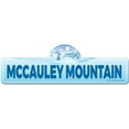 thumbnail image 1 of McCauley Mountain Street Sign | Indoor/Outdoor | Skiing Skier Snowboarder Décor for Ski Lodge Cabin Mountian House | SignMission personalized gift, 1 of 5