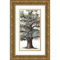 thumbnail image 1 of McCavitt, Naomi 11x18 Gold Ornate Wood Framed with Double Matting Museum Art Print Titled - Oak Tree Composition I, 1 of 4