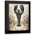 thumbnail image 1 of McCavitt, Naomi 12x14 Black Modern Framed Museum Art Print Titled - Antiquarian Menagerie - Lobster, 1 of 5