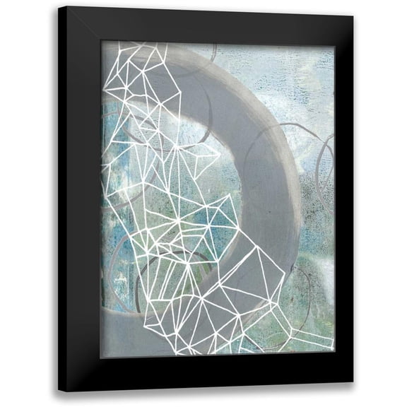 McCavitt, Naomi 12x14 Black Modern Framed Museum Art Print Titled - Faceted Gaze I