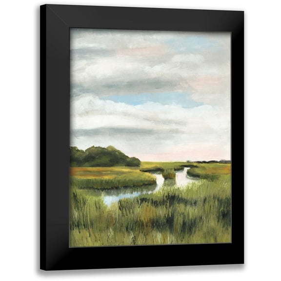 McCavitt, Naomi 12x14 Black Modern Framed Museum Art Print Titled - Marsh Landscapes I