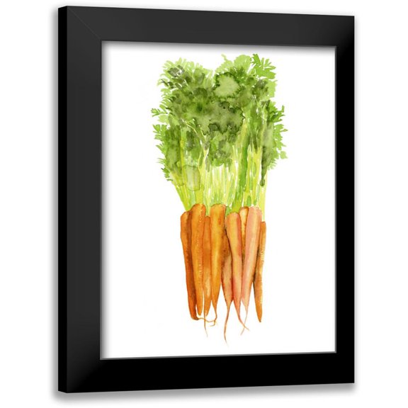 McCavitt, Naomi 12x14 Black Modern Framed Museum Art Print Titled - Watercolor Veggie III