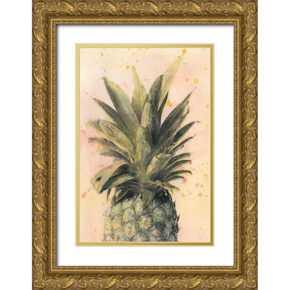 McCavitt, Naomi 13x18 Gold Ornate Wood Framed with Double Matting Museum Art Print Titled - Pineapple Delight I