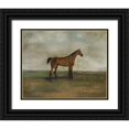 thumbnail image 1 of McCavitt, Naomi 18x15 Black Ornate Wood Framed with Double Matting Museum Art Print Titled - A Bay Hunter, 1 of 4