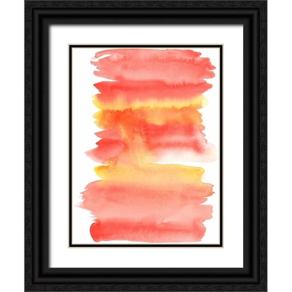 McCavitt, Naomi 19x24 Black Ornate Wood Framed with Double Matting Museum Art Print Titled - Tangerine I