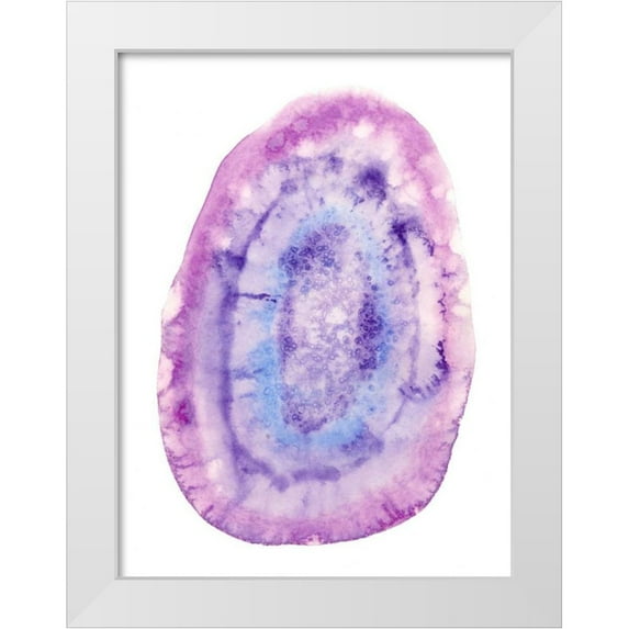 McCavitt, Naomi 19x24 White Modern Wood Framed Museum Art Print Titled - Radiant Geode I