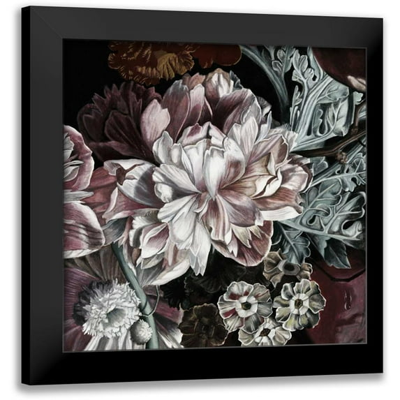 McCavitt, Naomi 20x20 Black Modern Framed Museum Art Print Titled - Marsala Bouquet I