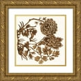 thumbnail image 1 of McCavitt, Naomi 20x20 Gold Ornate Wood Framed with Double Matting Museum Art Print Titled - Tapestry Floral IV, 1 of 4