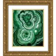 thumbnail image 1 of McCavitt, Naomi 20x23 Gold Ornate Wood Framed with Double Matting Museum Art Print Titled - Malachite II, 1 of 4