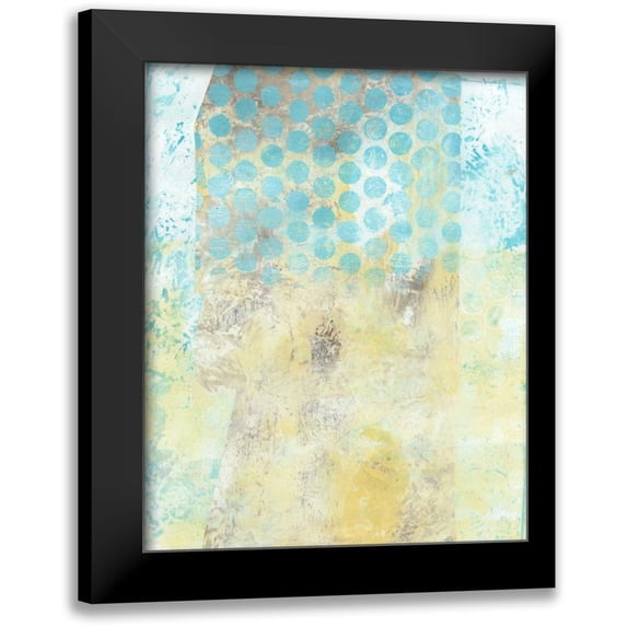 McCavitt, Naomi 20x24 Black Modern Framed Museum Art Print Titled - Dots on Blue II