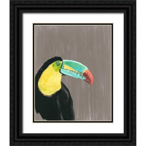 McCavitt, Naomi 20x24 Black Ornate Wood Framed with Double Matting Museum Art Print Titled - Vibrant Plumage I