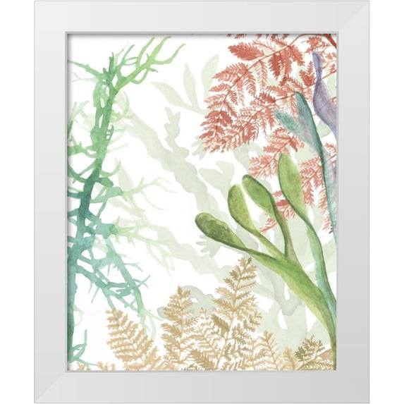 McCavitt, Naomi 20x24 White Modern Wood Framed Museum Art Print Titled - Woven Seaplants I