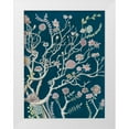 thumbnail image 1 of McCavitt, Naomi 25x32 White Modern Wood Framed Museum Art Print Titled - Indigo Night Chinoiserie II, 1 of 4