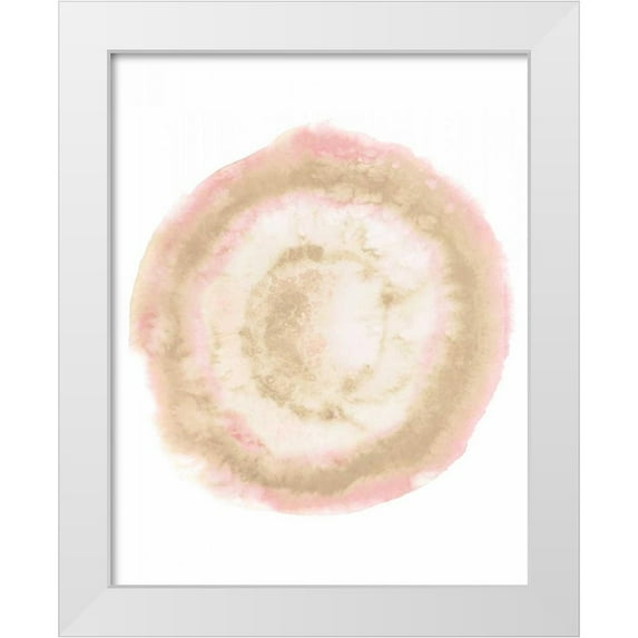 McCavitt, Naomi 26x32 White Modern Wood Framed Museum Art Print Titled - Custom Radiant Geode II