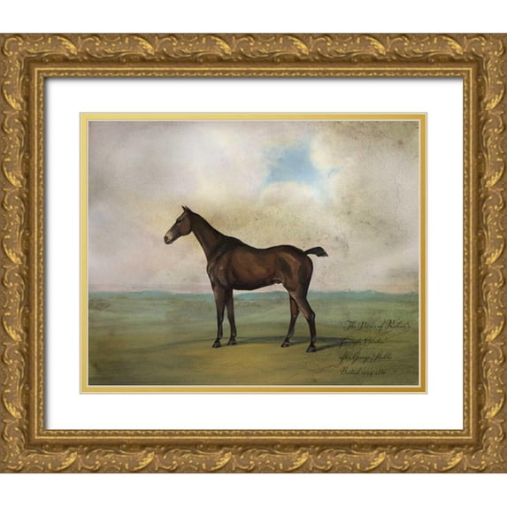 McCavitt, Naomi 32x26 Gold Ornate Wood Framed with Double Matting Museum Art Print Titled - The Prince Rohans Favorite Hunter