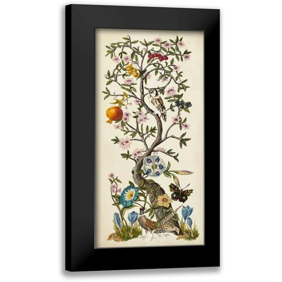 McCavitt, Naomi 9x14 Black Modern Framed Museum Art Print Titled - Chinoiserie Natura I