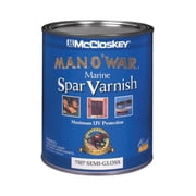 McCloskey Man O War Semi-Gloss Clear Marine Spar Varnish 1 qt