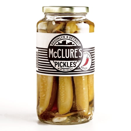 McClure's Spicy Spear Pickles 32 oz each (6 Items Per Order)