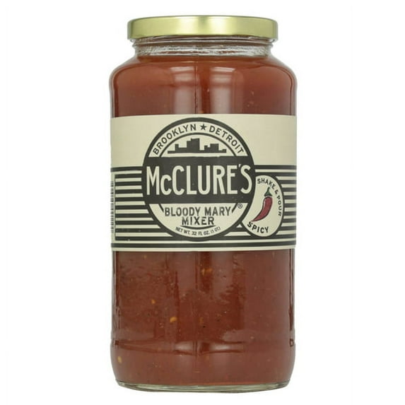 McClures Spicy Bloody Mary Mix 32 Oz-Single Pack