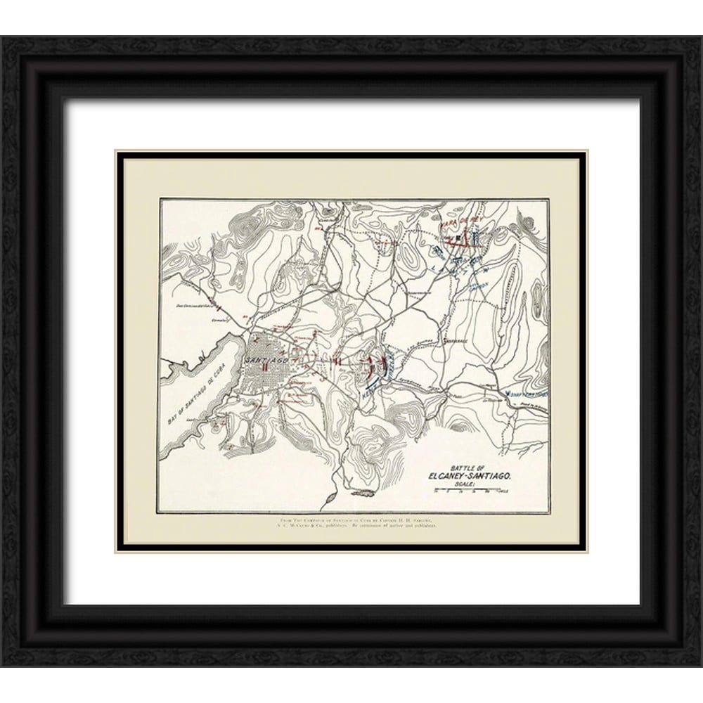 McClurg 17x15 Black Ornate Wood Framed with Double Matting Museum Art ...