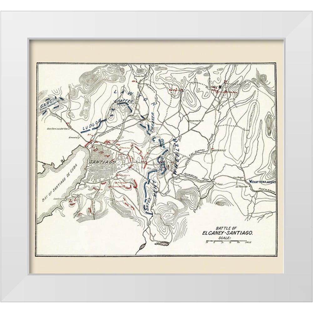 McClurg 21x20 White Modern Wood Framed Museum Art Print Titled - El ...