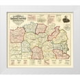 thumbnail image 1 of McConnell 23x20 White Modern Wood Framed Museum Art Print Titled - Greene County Pennsylvania - McConnell 1865, 1 of 4