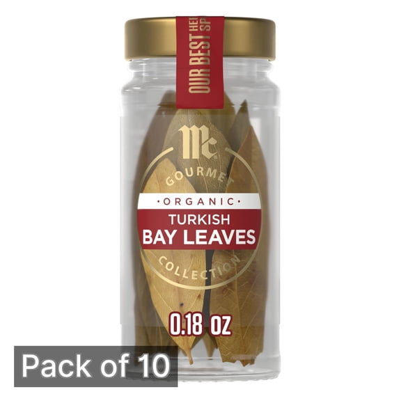 McCormick 100% Organic Turkish Bay Leaves (Pack of 10)