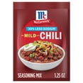 thumbnail image 1 of McCormick 30% Less Sodium Chili Mild Seasoning Mix, 1.25 oz Packet, 1 of 20