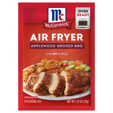 McCormick Air Fryer Applewood Smoked BBQ Seasoning Mix, 1.25 oz Envelope
